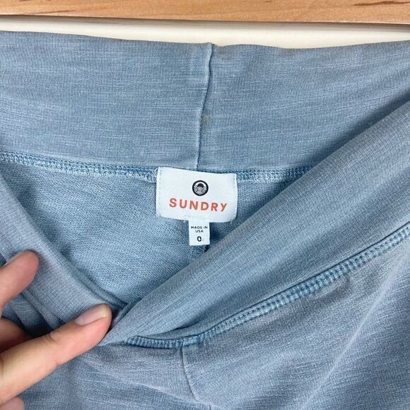 Sundry Cotton Stretch Leggings - Light Blue - Picture 7 of 7